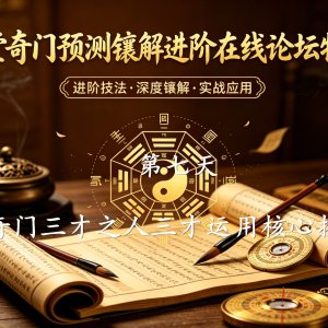 月星堂奇门预测镶解进阶高级班