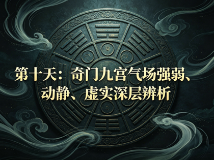 第十天：奇门九宫气场强弱、动静、虚实深层辨析