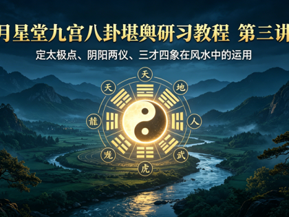 堪舆定太极运两仪明三才合四象技法点窍 第三讲 月星堂易居仕线下讲解