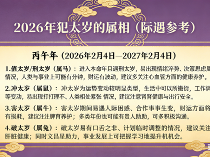 2026丙午年传统生肖文化解读：马、鼠、牛、兔等生肖的注意事项参考