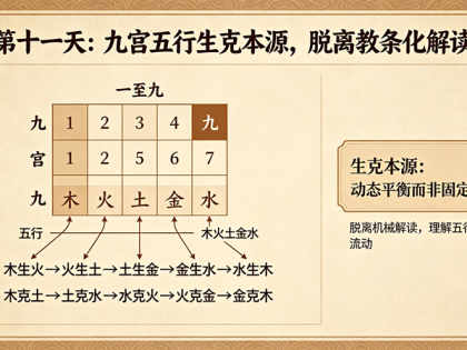 第十一天：奇门九宫五行生克本源，脱离教条化解读