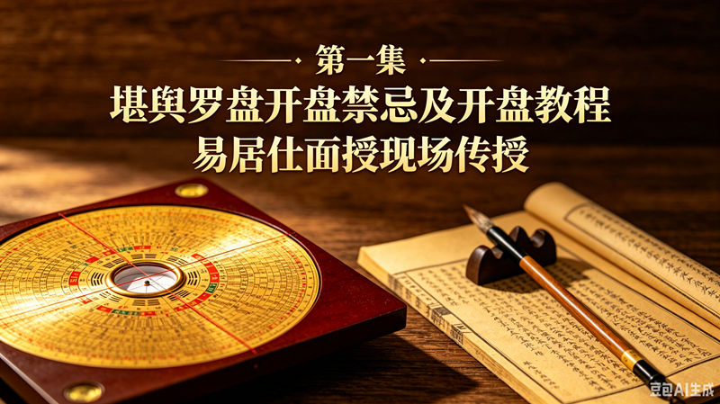 堪舆罗盘开盘禁忌及开盘教程 易居仕面授现场传授 第一集_副本.png
