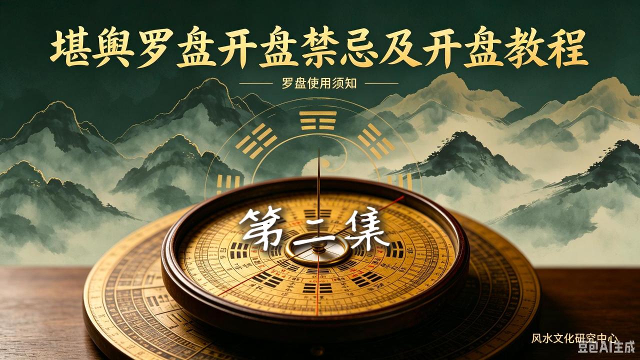 堪舆罗盘开盘禁忌及开盘教程 第二集-封面.jpg